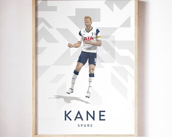 Harry Kane Tottenham Hotspur Player Art Print Poster, 300x400mm