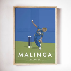 Lasith Malinga Sri Lanka Cricket Team Player-afdruk A3/A4