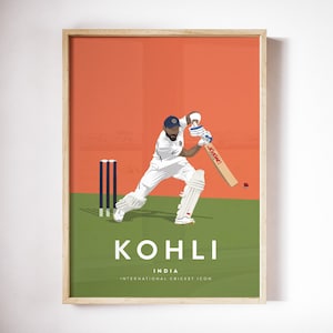 Virat Kohli India Cricket A3 & A4 Poster - Internationale Cricket Ikone