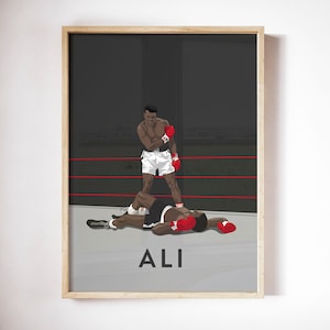 Póster de la leyenda del boxeo Muhammad Ali, impresión de 300 x 400