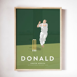 Alan Donald South African Cricket Team Player Print A3/A4