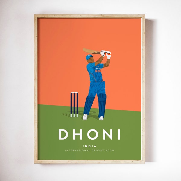 MS Dhoni Indian Cricket Player A3/A4 Print/Poster