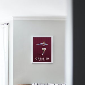 Jack Grealish Aston Villa Poster Player Art Print Aston Villa Gift