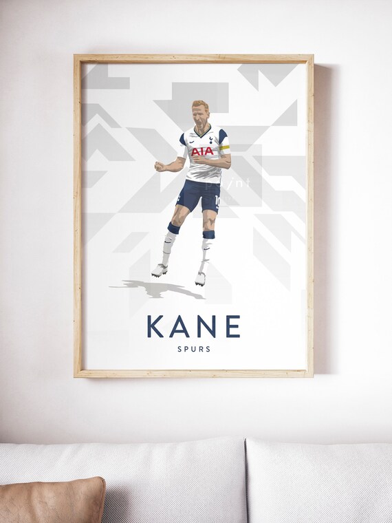 Harry Kane Tottenham Hotspur Player Art Print Poster, 300x400mm