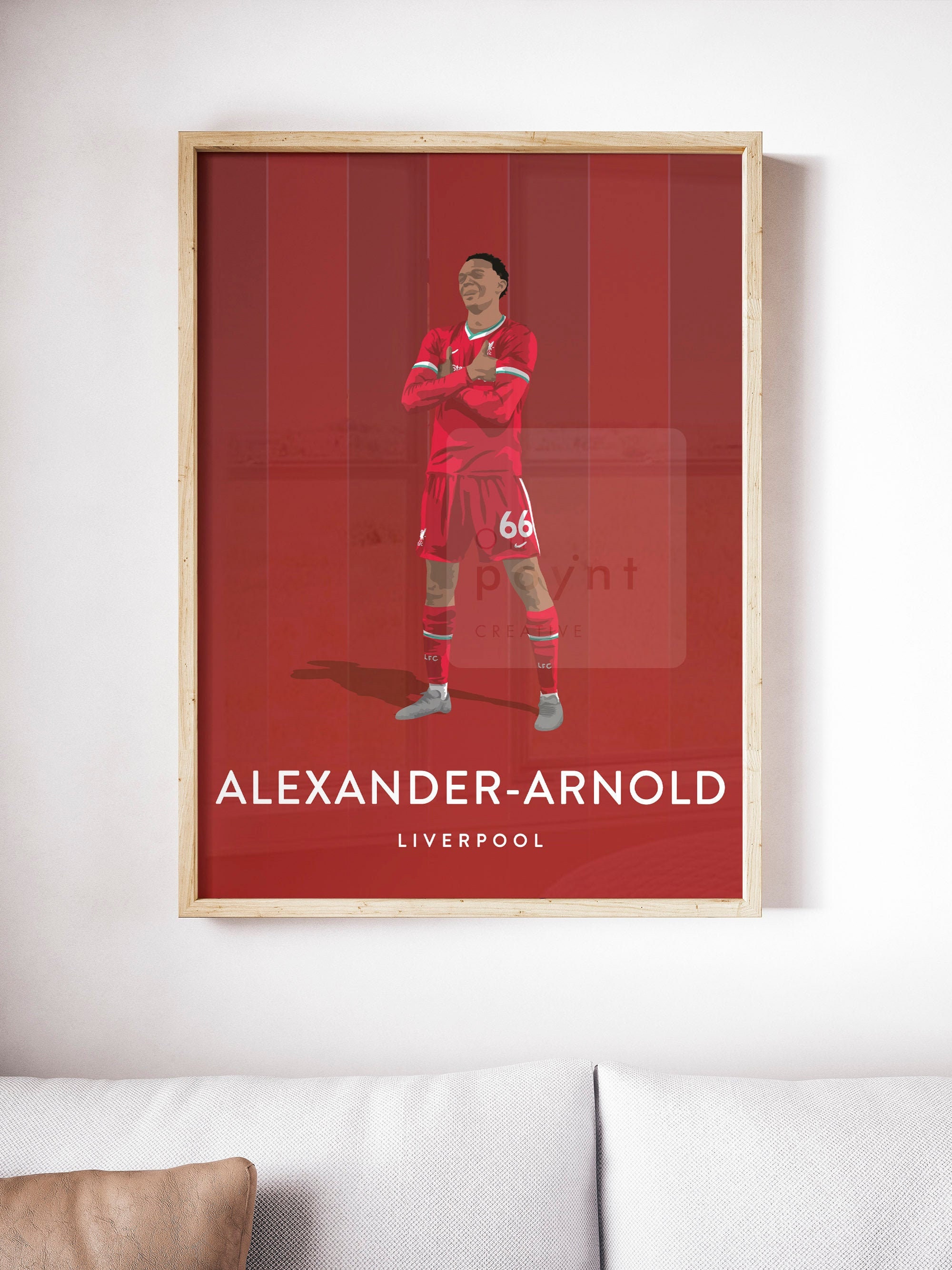 Trent Alexander-Arnold Liverpool FC Player Art Print Poster, 300x400mm