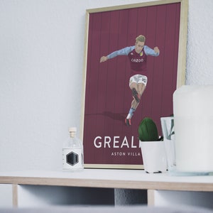 Jack Grealish Signed Photo Print – Aston Villa Football Autograph Gift
