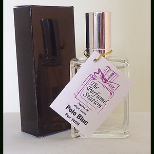 Polo Blue Men&#39;s 30ml Fragrance Inspired by Ralph Lauren. This is an all natural product created by The Perfume Station.