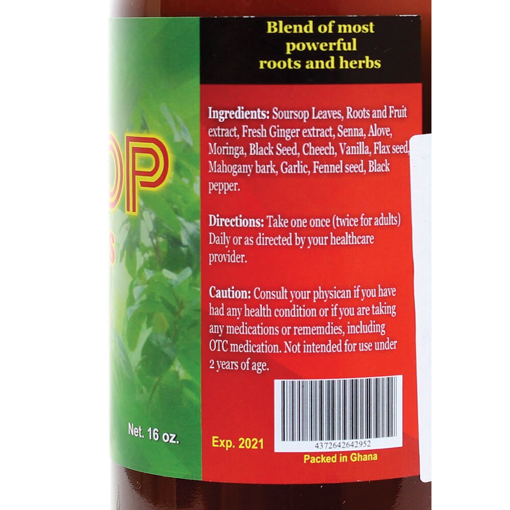 AIH Soursop Living Bitters 16 Oz. Etsy Canada