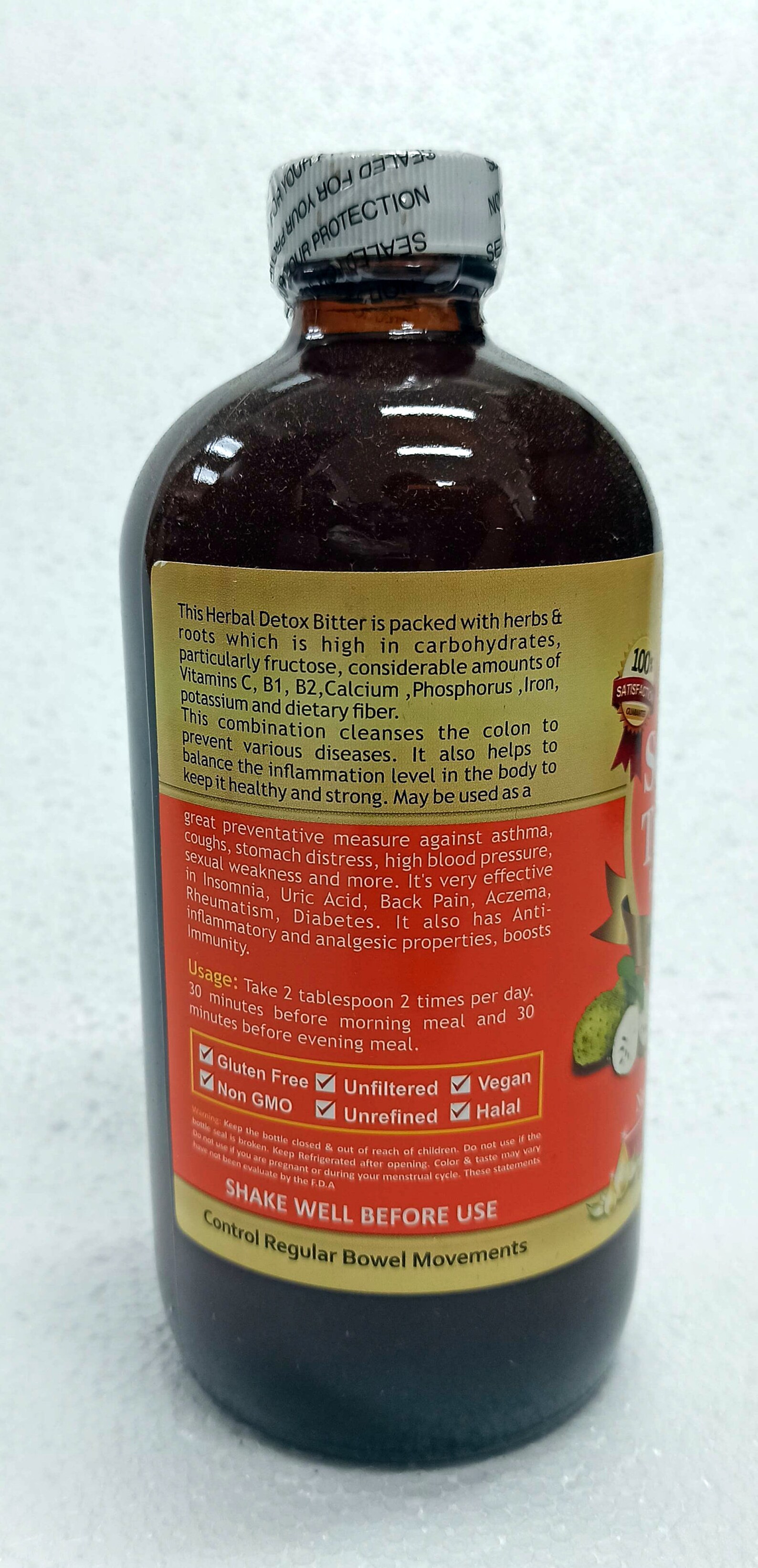 Soursop & Turmeric Living Bitter 16 Oz. Bottle Etsy