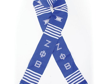 Zeta Phi Beta Sorority Stole Sash Scarf Graduation - Hand Made in Ghana