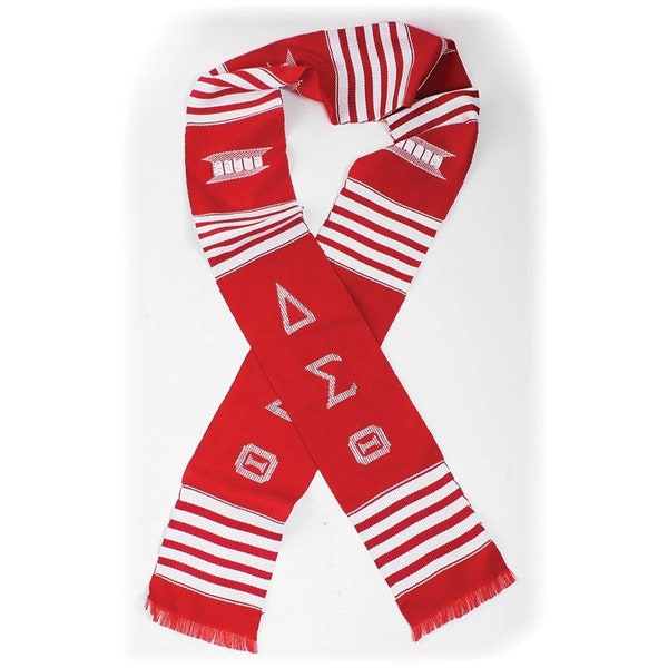 Delta Sigma Theta Sorority Stole Sash Scarf Graduation - Hand Made in Ghana