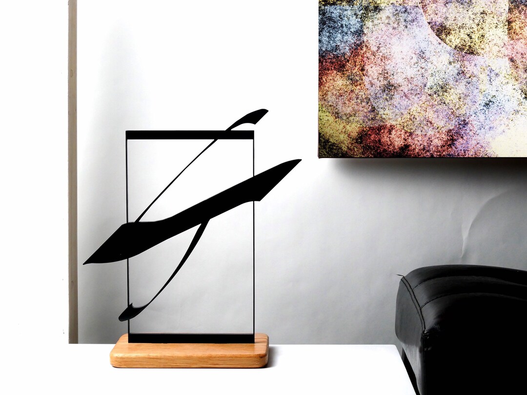 Sculpture Art Table Top Original Abstract Metal Minimalist Etsy