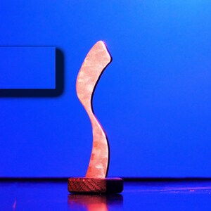 Small Sculpture - Bronze Abstract Modern Minimalist-Solid Thick Bronze