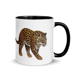 Amur Leopard Coffee Mug | Wildlife Art Big Cat Cup | Animal Lover Gift | Nature Inspired Mug for Cat Lovers & Wildlife Enthusiasts