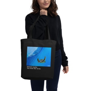 Green Sea Turtle Eco Tote Bag