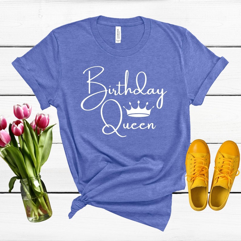 Birthday Queen Shirt Birthday Girl Shirt Birthday Shirt Etsy