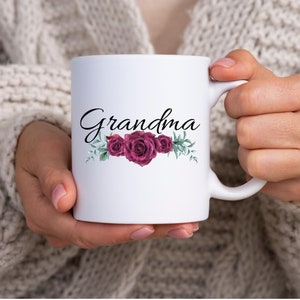 Grandma Coffee Mug, Personalized Grandma Mug, Mother&#39;s Day Gift, Grandma Coffee Cup, Grandma Cup, Gift for Grandma, Mothers Day Mug