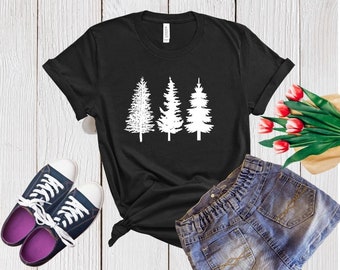 Pine Tree Shirt, Pine Tree T Shirt, Hiking T Shirt, Mountains Shirt, Adventure T Shirt, Camping Shirt, Wanderlust Shirt, Outdoors Tee