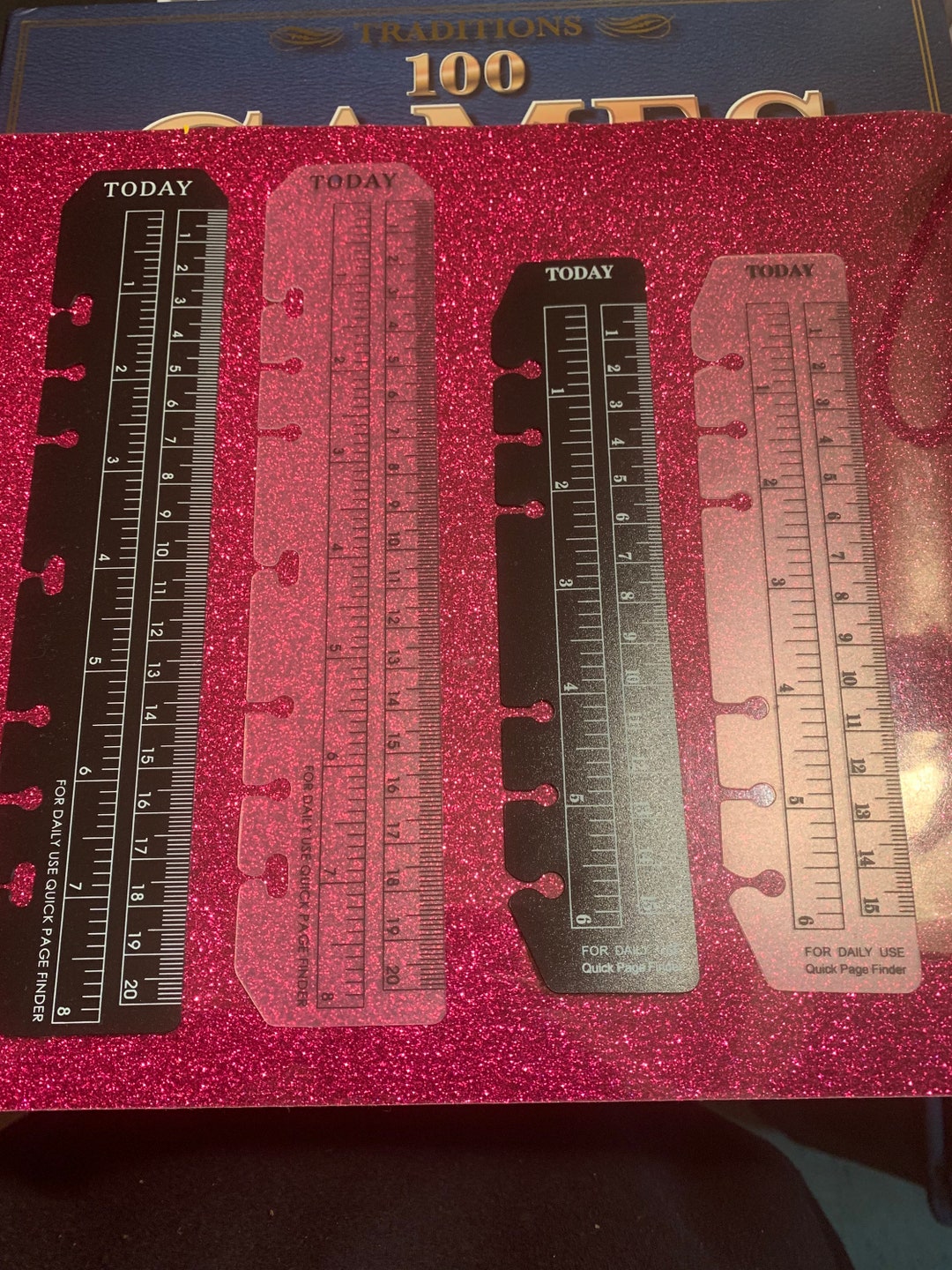 Ruler Insertable Plastic “today” Ruler Insert - Etsy