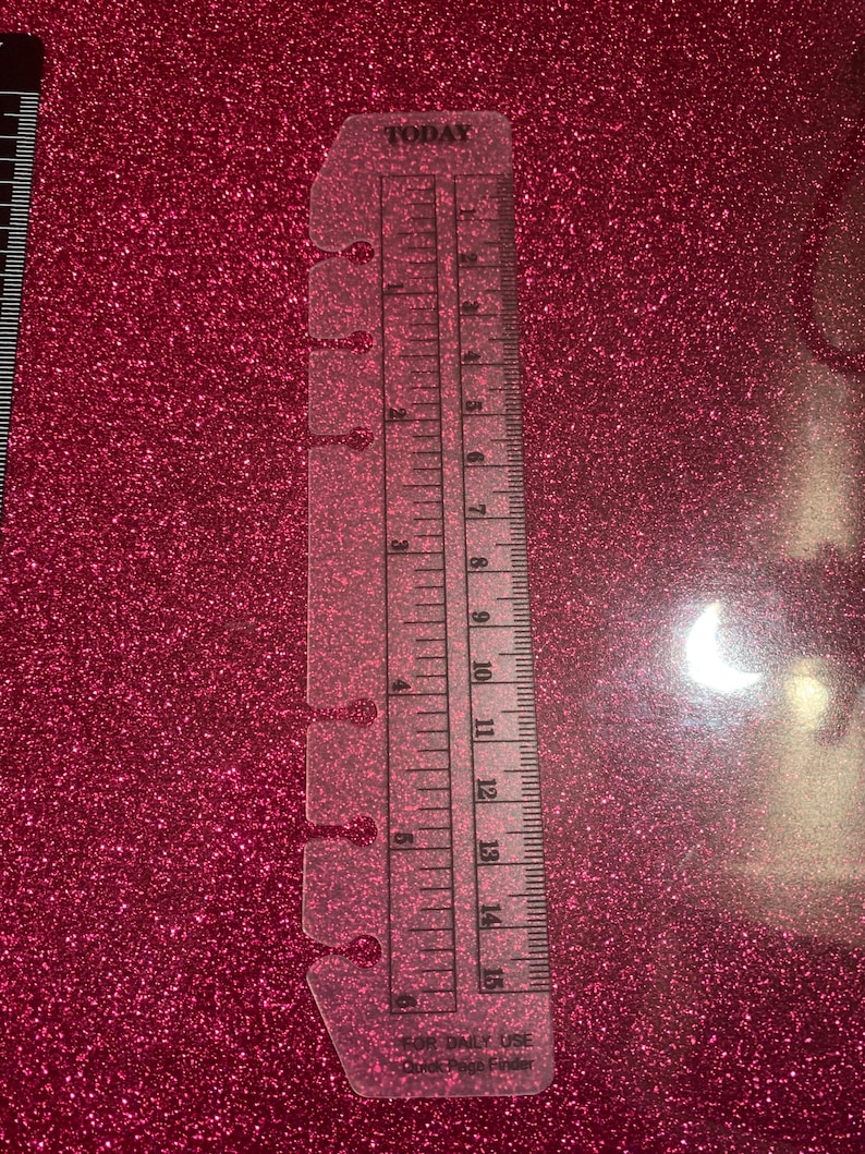 Ruler Insertable Plastic “today” Ruler Insert - Etsy