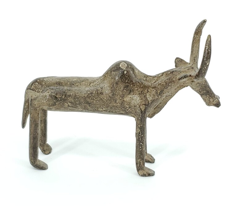 Bobo Bronze Bull Statue from Burkina Faso