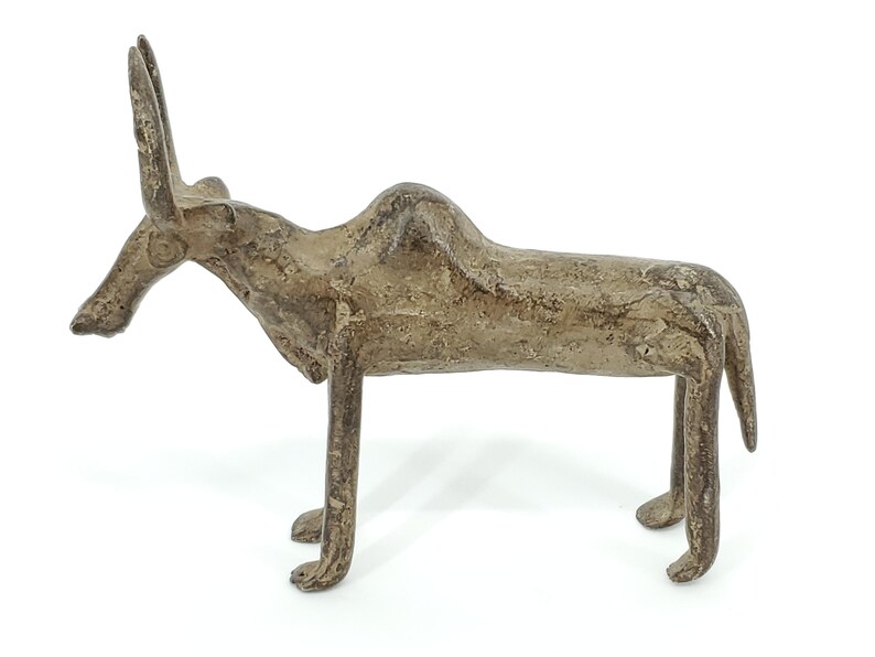 Bobo Bronze Bull Statue from Burkina Faso