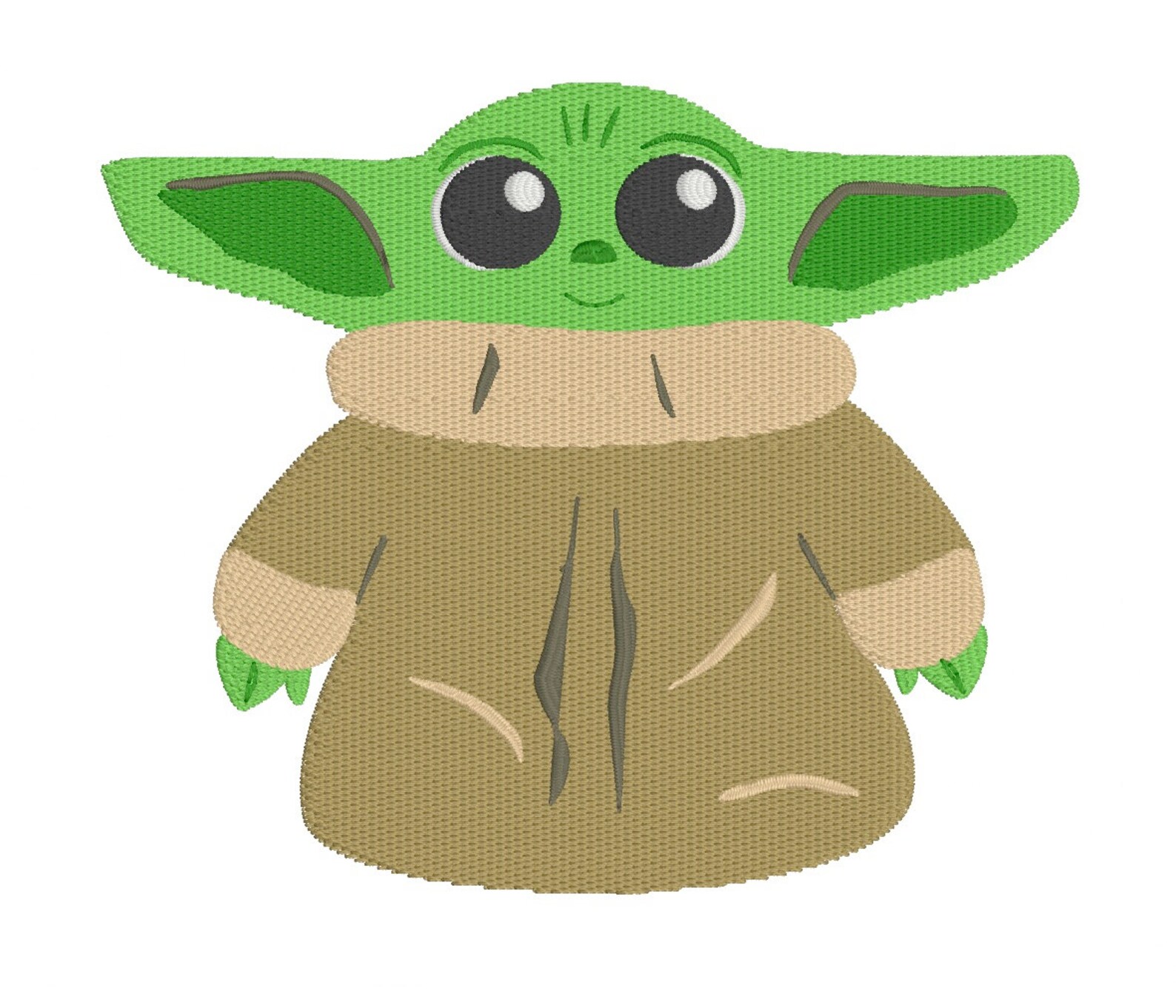 Baby Yoda Machine Embroidery Design Etsy