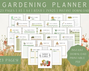 garden calendar etsy