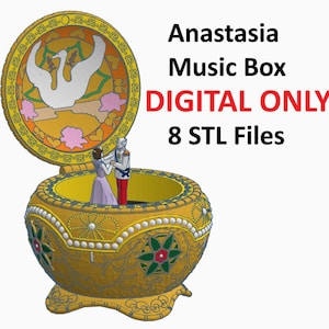 Anastasia Spieluhr - NUR DIGITAL!!  STL-Dateien (Bitte siehe Artikelbeschreibung für Details zum Produkt!)