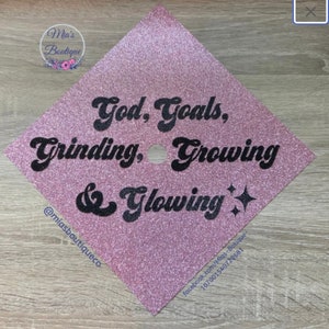 Personalized  graduation cap cover Custom glitter grad cap