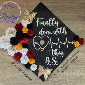 Krankenschwester Abschluss Cap Topper Still Abschluss Cap Blumen Sonnenblume Rosen