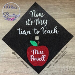 Teacher Graduation Cap Topper /Teacher Graduation Cap / Floral Graduation Topper/Sunflower Roses Graduation Cap/Custom Graduation Cap