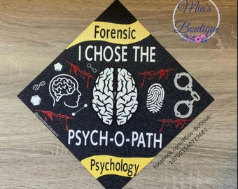 Graduation Cap Psychology,Graduation Cap Psychology Major, Graduation Cap Topper, Psychology Major, Senior Graduation Cap