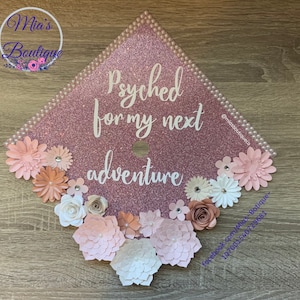 Nurse Graduation Cap Topper / Nursing Graduation Cap / Floral Graduation Topper/Sunflower Roses Graduation Cap/Custom Graduation Cap