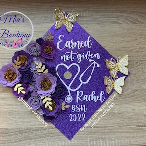 Nurse Graduation Cap Topper  Nursing Graduation Cap Personalized