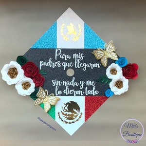 Custom Mexico Graduation Cap Topper Guatemala Grad Cap Cap Personalized
