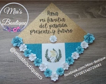 Guatemala Graduation Cap Topper Graduation Cap Topper Guatemala Graduation Cap Guatemala Personalize Graduation Topper