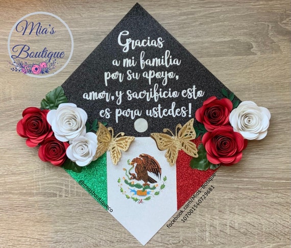 Custom Mexico Graduation Cap Personalized Cover Latino Graduation