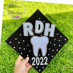 Dental Graduation Cap Topper/ Dental Graduation Cap/ Personalize Graduation Cap/ Decorated Graduation Cap Topper