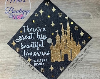 Custom Graduation Cap Topper: Handmade Floral Design