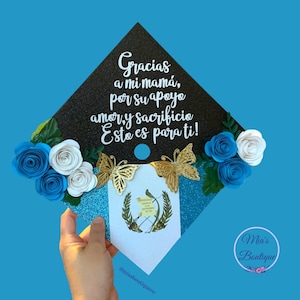Custom Personalized Guatemala Graduation Cap Topper/ Guatemalan Graduation Cap