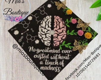 Psychologie Afstudeerpet Topper Grad Cap Topper Psychologie Psychologie Major Afstudeerpet Topper
