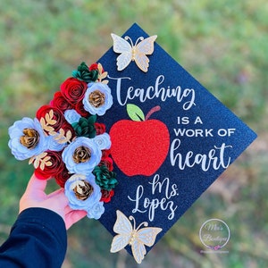 Graduation cap topper teacher Custom personalized Graduation cap topper Graduation Cap Teacher