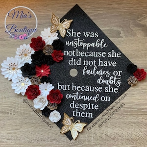Nurse Graduation Cap Topper/ Nursing Graduation Cap/ Floral Graduation Topper/Sunflower Roses Graduation Cap/Custom Graduation Cap