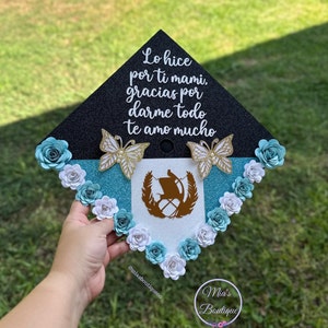 Custom Personalized Graduation Cap Topper Guatemala Custom Grad Cap  Guatemalan