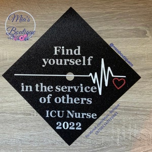 Nurse Graduation Cap Topper / Nursing Graduation Cap / Floral Graduation Topper/Sunflower Roses Graduation Cap/Custom Graduation Cap