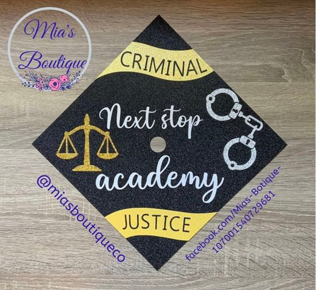 Criminal　Etsy　Custom　Justice　Graduation　Topper/　Graduation　Cap/　日本