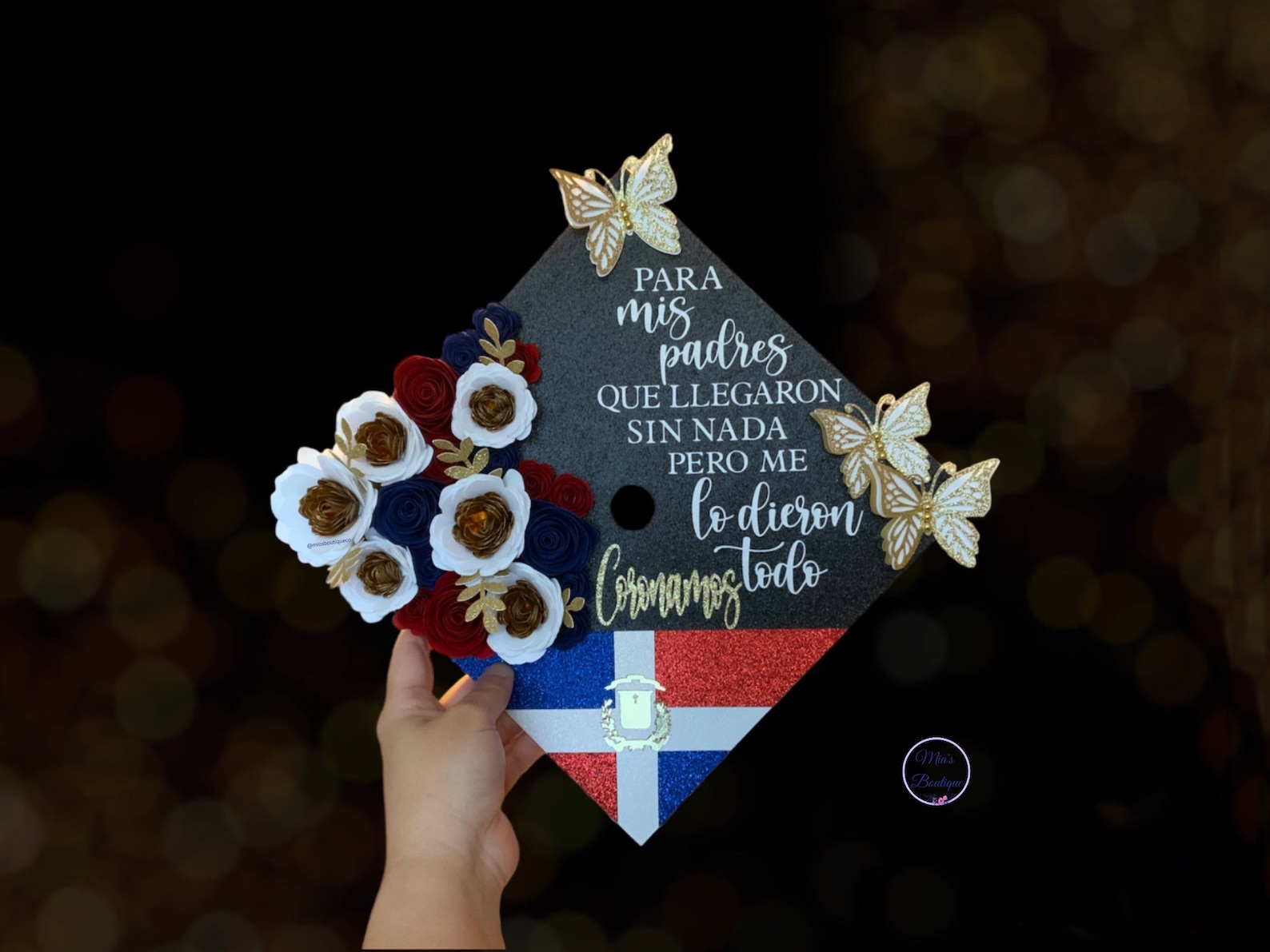 Custom Dominican Flag Graduation Cap Graduation Cap Graduation Etsy