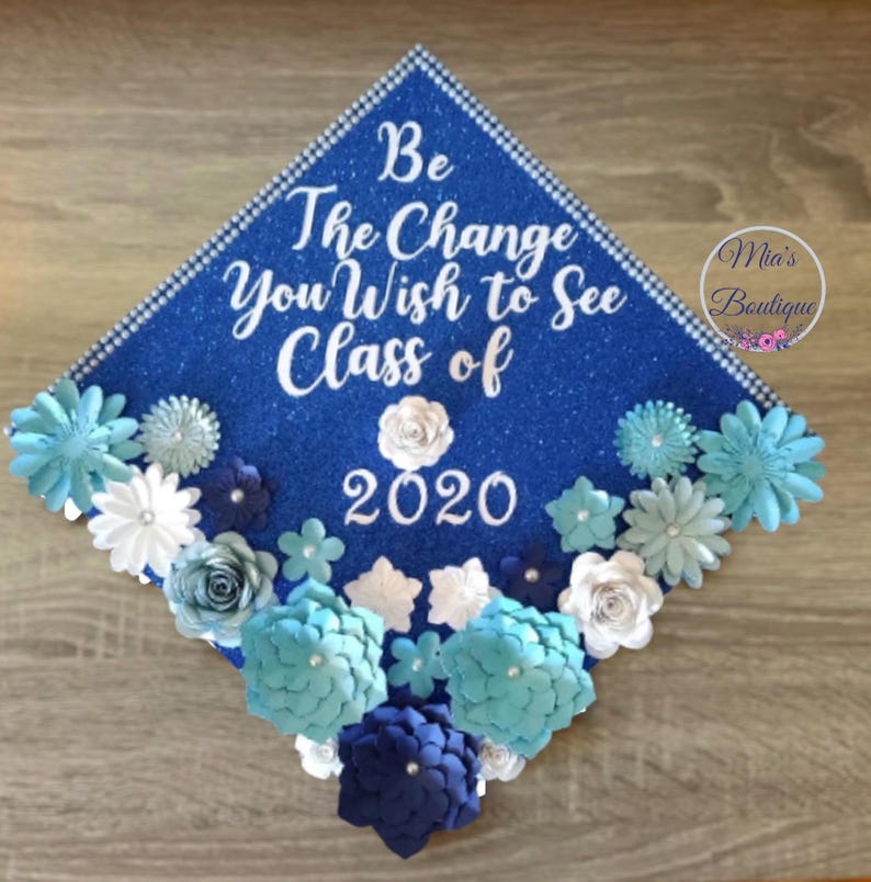 Sentimental Grad Cap Graduation Cap Topper Custom - Etsy
