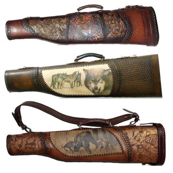 Leather Rifle Case Etsy